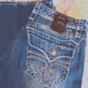 Mens Rock Revivals Size 40 Bryan Straight Jeans